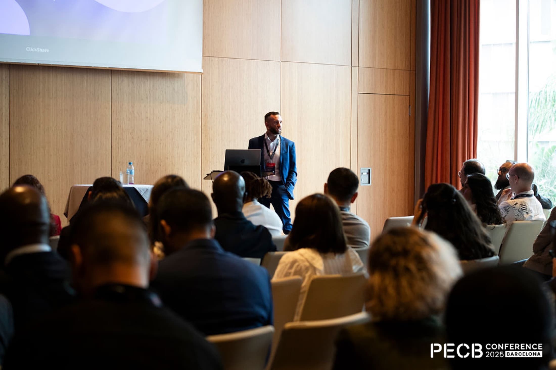 Christophe Mazzola à la PECB Conference de Barcelone