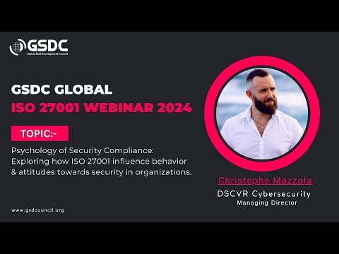 Webinaire ISO/IEC 27001